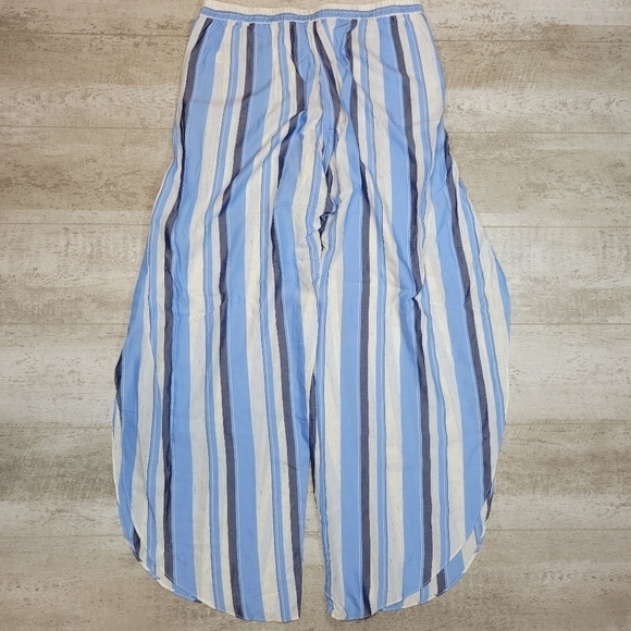 DREW Whitney Striped Wide Leg Side Slit Pants - Picture 4 of 9